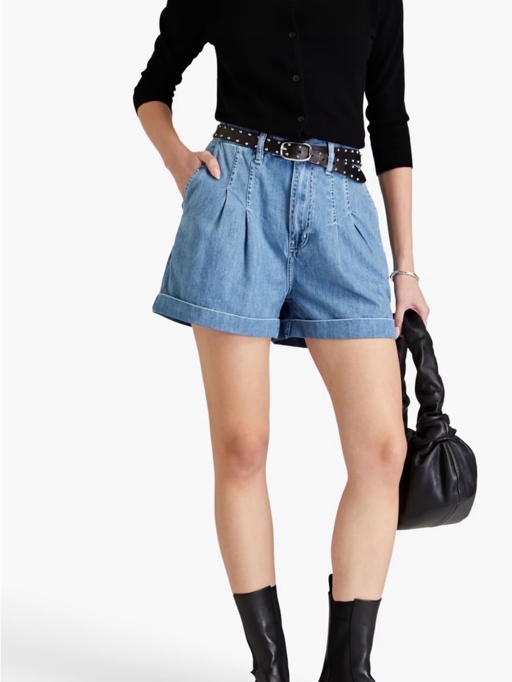 Frame Denim Pleaded Shorts- size 0!